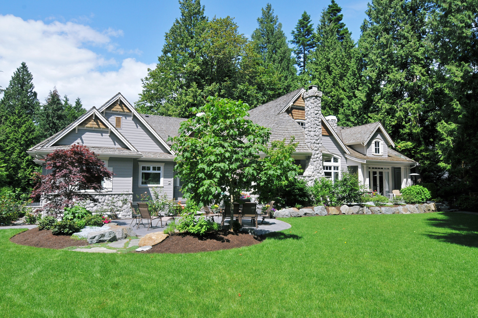 Landscaped Back Yard